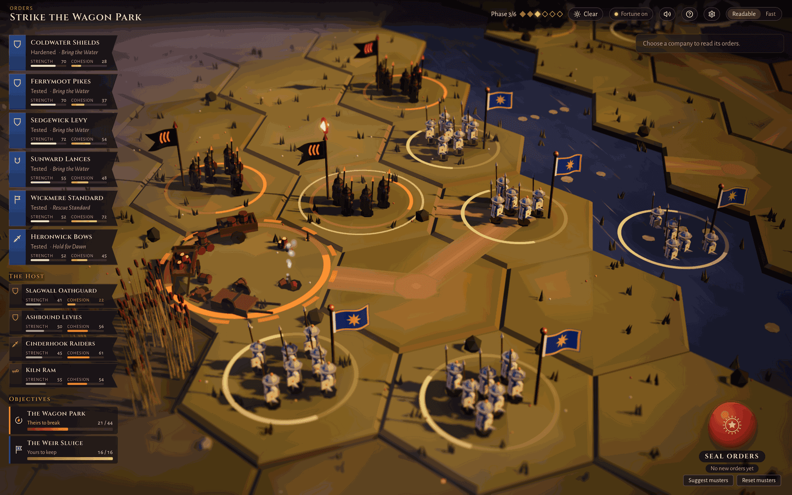 Strike the Wagon Park, with the objective’s strength ring